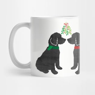 Labradoodles Christmas Mistletoe Mug